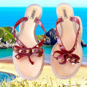 Ann More Genoa Jelly Sandals Glitter Size 8. Excellent condition.